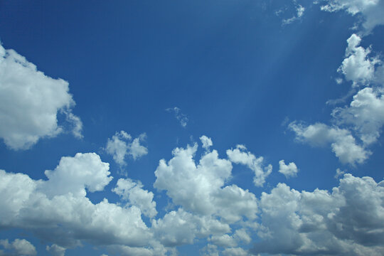 The bright sky at Pekanbaru city.