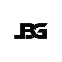 LBG letter monogram logo design vector