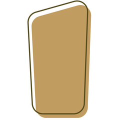 Atomic graphic design element mid-century shape