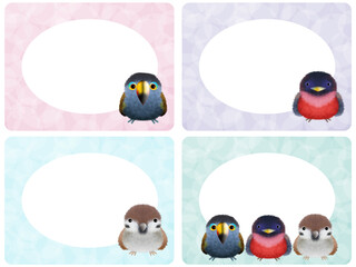 フワフワ鳥のフレームC-2