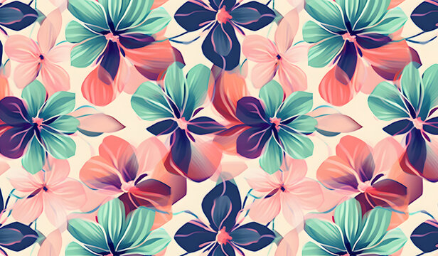 Floral pattern, Abstract floral texture background
