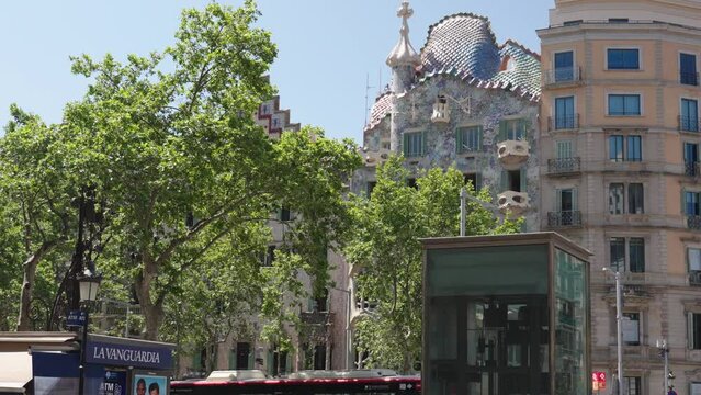 Casa Batllo by Gaudi in Barcelona