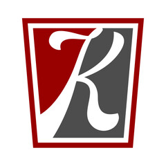 K letter logo design template 5