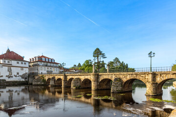 Fototapeta premium Roman bridge on Chaves,Portugal