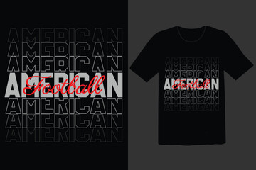 American football t shirt design vactor - obrazy, fototapety, plakaty