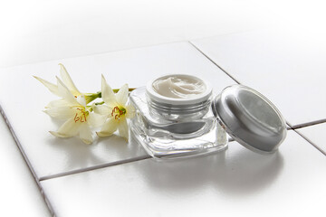 Cosmetic cream for anti-aging rejuvenation care to maintain the skin healthy.
