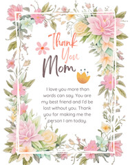 Transparent PNG Hand Drawn Mother's Day illustration image, Floral Mother's Day Background Drawing Watercolor, 
Greeting mom birthday Hand Drawn vintage aesthetic.