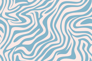 Light blue zebra pattern with wavy lines, vector seamless pattern distorted wallpaper © SachiDesigns