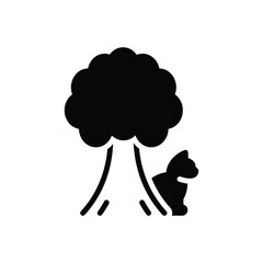 Black solid icon for behind 