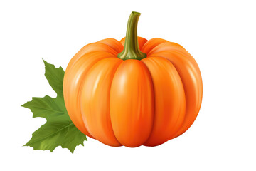 pumpkin, transparent background (PNG). Generative AI.