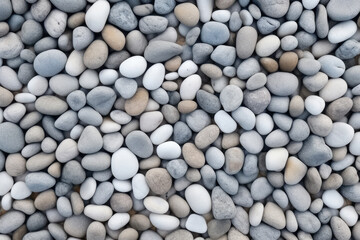 The pattern small bluish white pebble stone, transparent background (PNG). Generative AI.