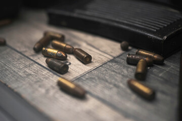 World War 2 ammunition - obrazy, fototapety, plakaty
