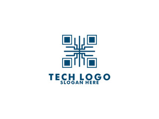Abstract Technology logo designs concept vector, Network Internet logo design template