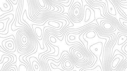 Abstract white topography vector background. Line topography map design. The concept of conditional geographical pattern and topography.	