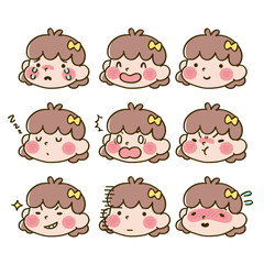 こども顔アイコン（女の子）