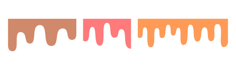 Abstract Liquid Melting Shape. Fluid Design Element for Backgrounds.