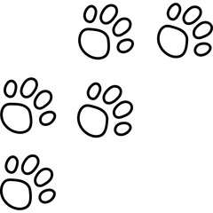 Animal Footprint Coloring Page