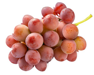 Queen Nina Grape  On white background, Red grape isolate on white PNG file.