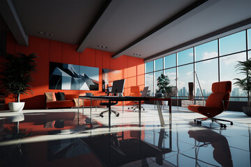 Contemporary office,generative.ai