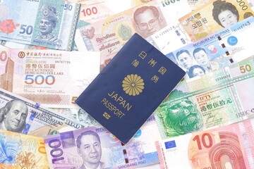 日本国のパスポート（一般旅券5年用紺色）を用意して旅行の計画を立てる