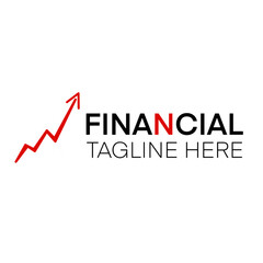 Fototapeta premium Data Finance Vector Logo design for insurance