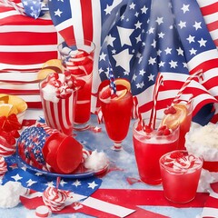 Celebration Independence day of 4th of july