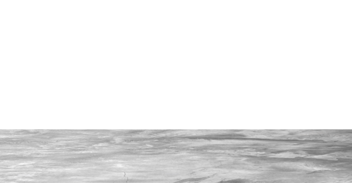 Empty gray concrete floor isolated on white background