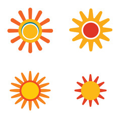 set of sun icons