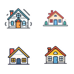 house icon set