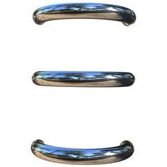 Realistic metal ring binders for notebooks or calendars. 3D black, steel, gold spring 