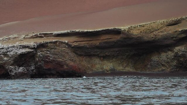 Ica Peru Cliff side view from boat 1080p 120fps