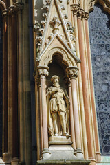 Fototapeta na wymiar Details of Chapel of St John's College, constituent college of the University of Cambridge, England