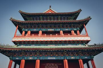 Fototapeta premium Zhengyangmen Gatehouse commonly know as Qianmen in Dongcheng District, Beijing, China