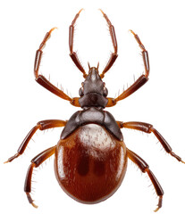 Obraz premium Red tick isolated on white background as transparent PNG, generative AI animal