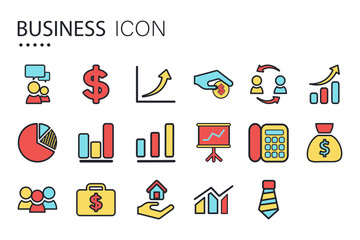 Business icon. Isolated on white background.