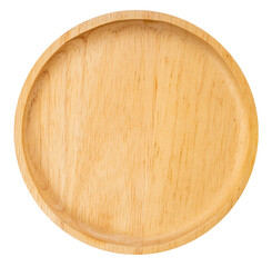 Wooden plate on white background, Wooden plate board on white png file.
