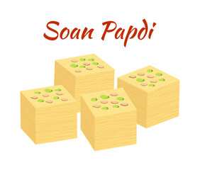 Soan papdi indian dessert