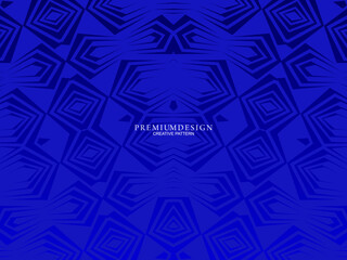 Premium background design with diagonal blue stripe pattern. Vector horizontal template for digital lux business banner, contemporary formal invitation, luxury voucher, prestigious gift certificate.