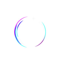 Realistic soap bubble with rainbow colors on black background. Soap Bubble with glares. Bubble illustration vector.