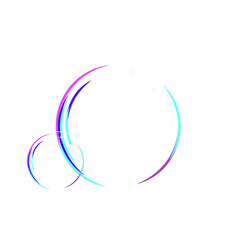 Soap bubbles illustration, Transparent multicolored soap bubbles vector set on plaid