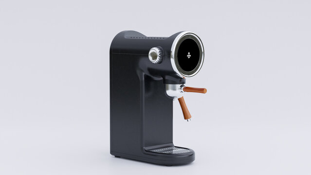 Automatic coffee machine concept premium photo 3d render