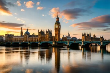 Houses of Parliament at sunset
 - obrazy, fototapety, plakaty