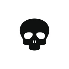 Skull icon isolated on white background