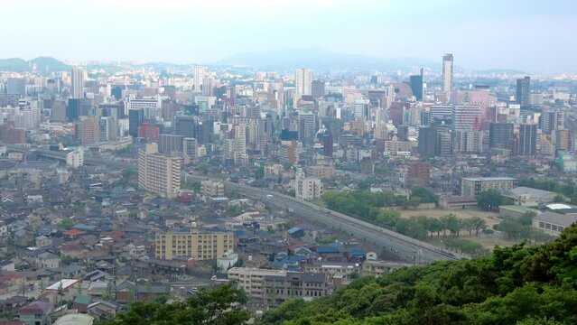 足立公園展望広場からの眺望（福岡県・北九州市）