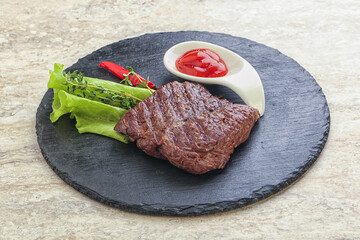 Grilled machete skirt beef steak