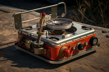 Photo portable gas stove