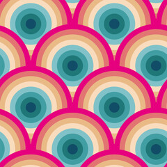 Fototapeta premium Seamless colorful geometric pattern. Vector illustration