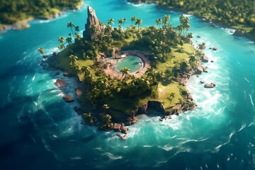 view of a island. 