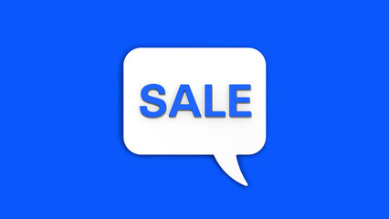 Notification of the promotion. Collection sale. Seasonal sale. Profit. Inscription sale. Horizontal image. 3D image. 3D rendering.
