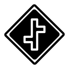 Junction line icon